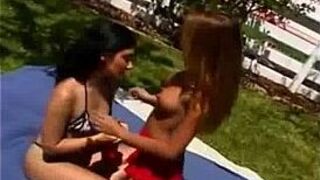 Eager beavers Lesbian sex porn video